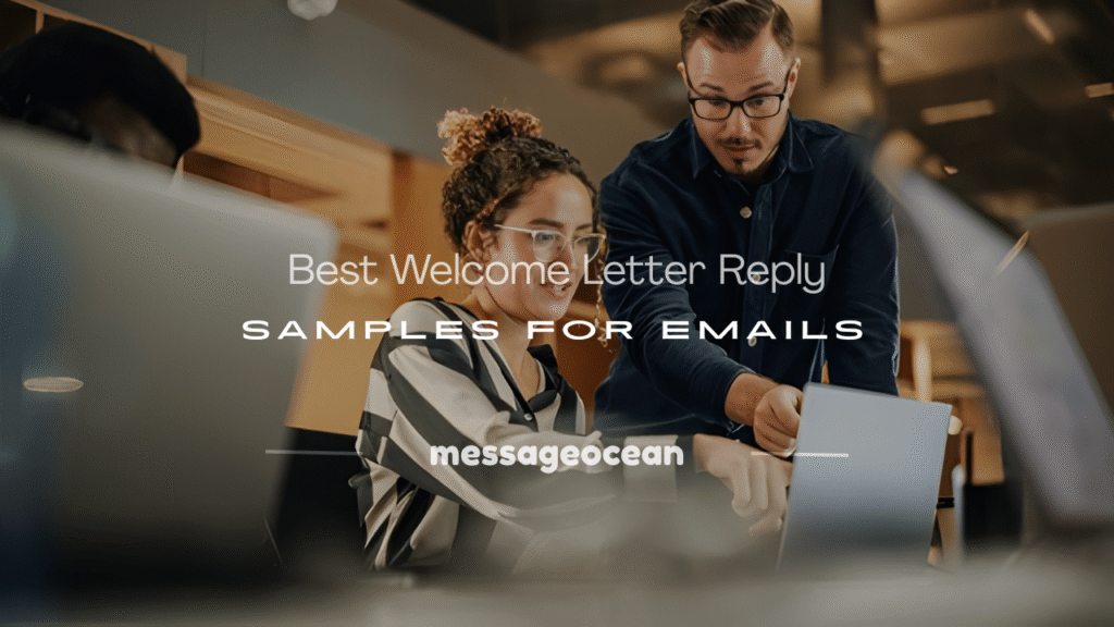 welcome letter reply