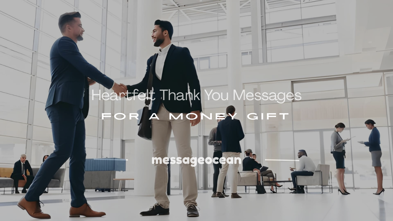 thank you messages for money gift