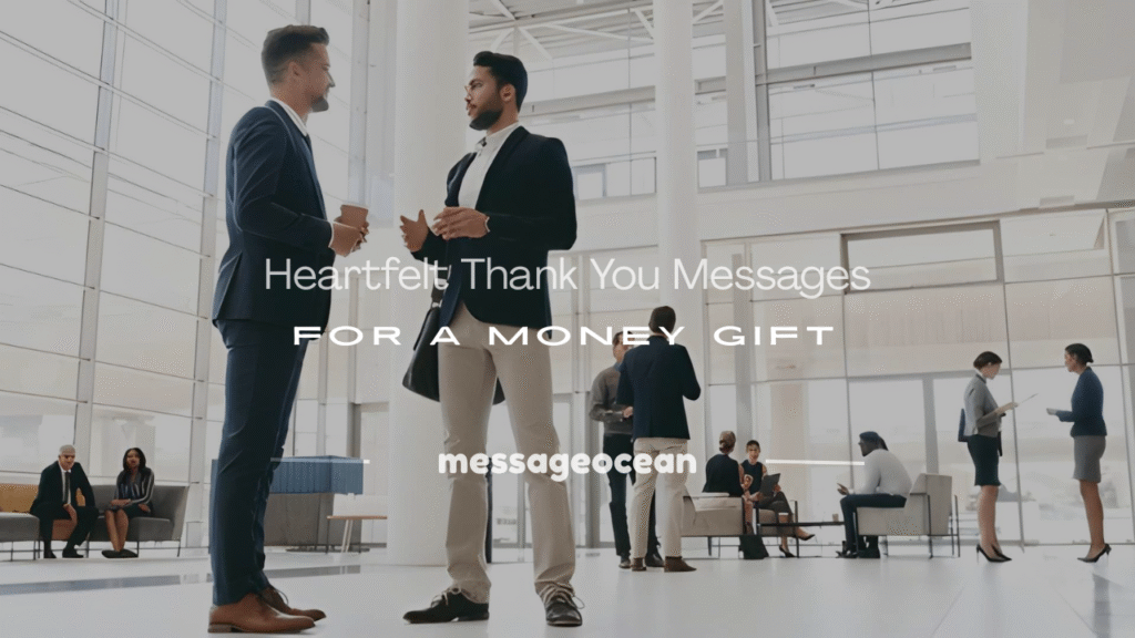 thank you messages for money gift