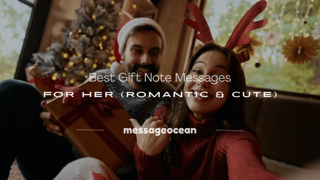gift note messages for her