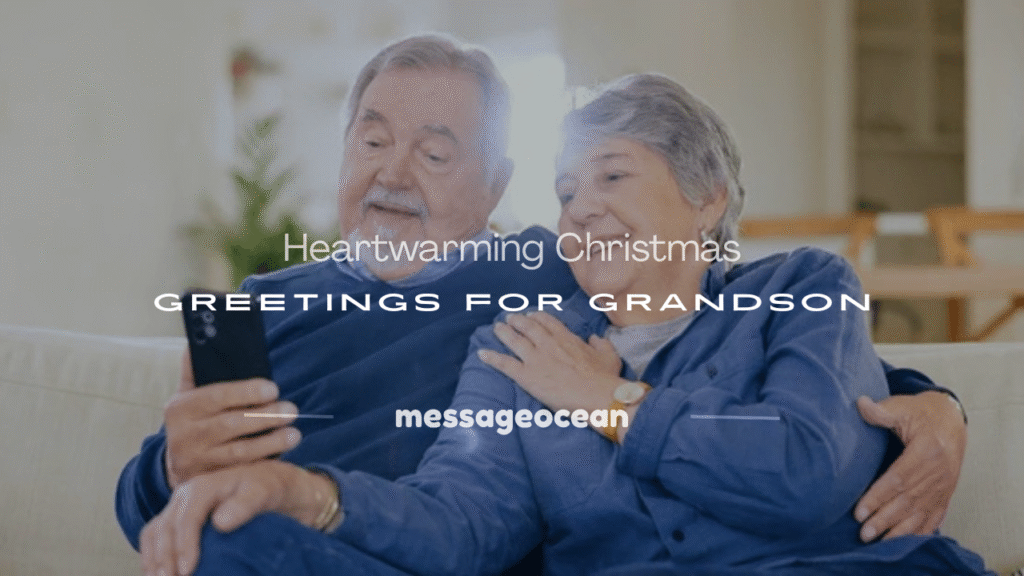 christmas greetings grandson