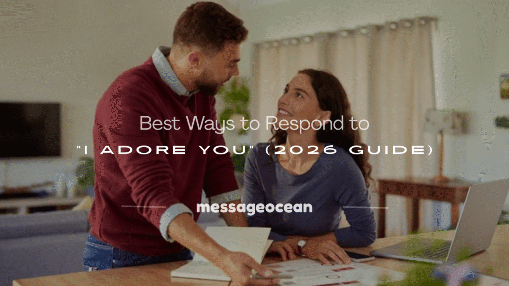 how to respond to i adore you